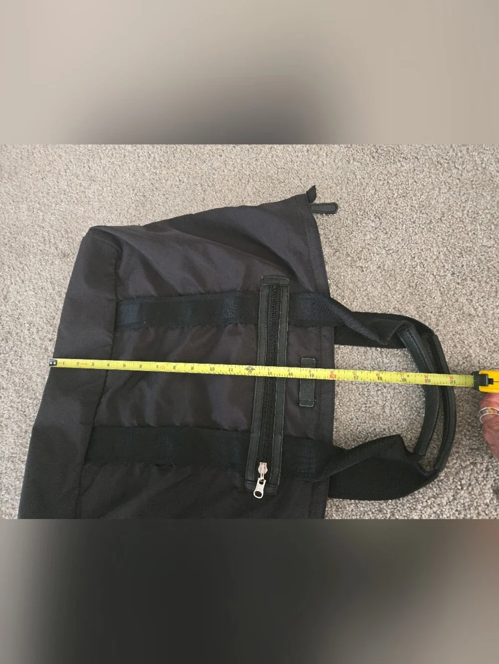 Coach Black Nylon Collapsible Duffel Bag